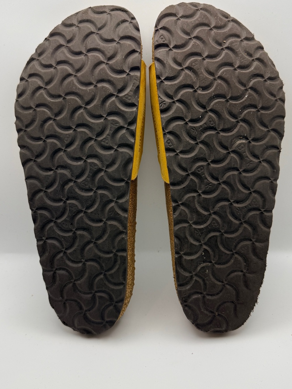 Birkenstock Madrid Big Buckle Mustard Yellow Nubuck Sandals Size 39/ Women’s 8.5 - Picture 6 of 7